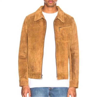 China High Quality Breathable Men's Rough Unlined Suede Customized Color Mens Jacket for sale