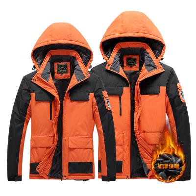 China Plus Size Camping Jacket Windproof And Waterproof Jacket Thick Velvet Cotton-padded Breathable Breathable Jacket for sale