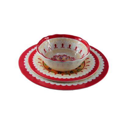 China High Quality Disposable Melamine Dinner Set Tableware For Decoration for sale