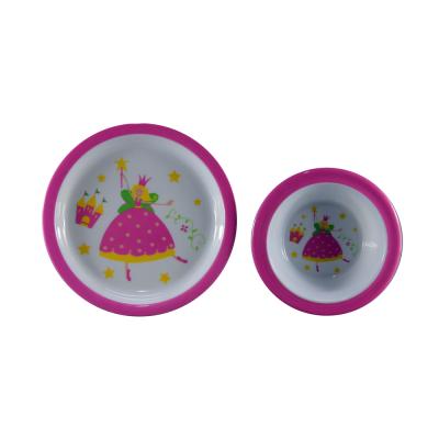 China Western Kids Dinnerware Set Baby Dining Set Food Grade Melamine for sale