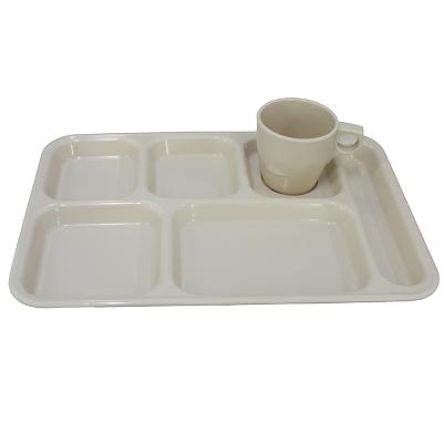 China Disposable Melamine Fast Food Dish And Cup , Serving Tray for sale