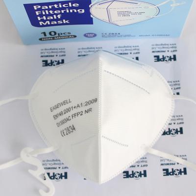 China Adult Respirator EN149 Certificated Personal Protective Face Mask FFP 2 for sale