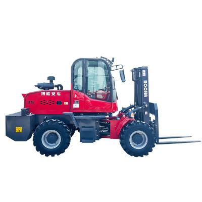 China Customized Building Material Shops Off Road Forklift Bo Jun CPCDY35S Forklift In Hard Environments Good Quality Factory Price For Sale for sale