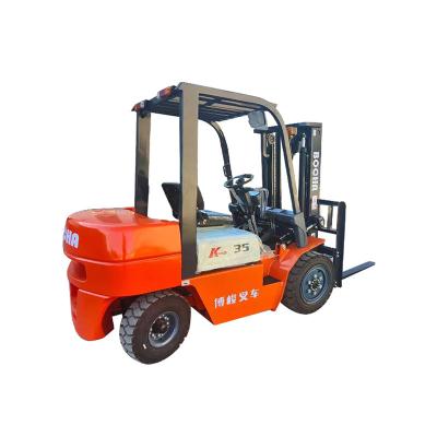 China Hot Sale High Quality 4 Wheel BO Jun Factory Price 3.5 Ton Forklift Diesel Forklift Trucks Building Material Stores New for sale