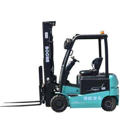 China Hotels Bo June 1.8t Vehicular Electric Forklift Manufacturer Direct Selling Fully Automatic Electric Stacking Truck for sale