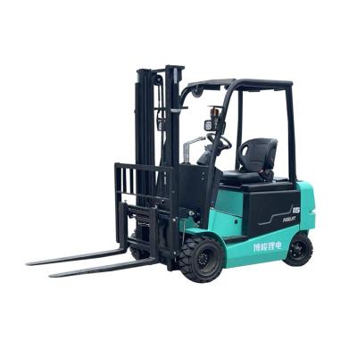 China Bo Jun CPD-15 1.5t Hot Selling Hotels Economic High Quality Full Wheel Electric AC Motor 4 Wheel Low Price Electric Forklift Truck for sale