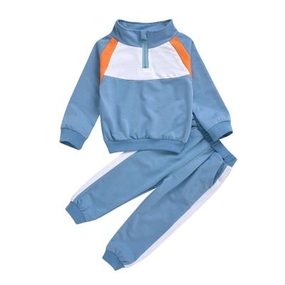 China Custom Casual Kids Jogger Suits Toddler Boys Patchwork Kid Sweatsuits Tracksuit Boys Tracksuit High Quality Kids Clothing Sets for sale