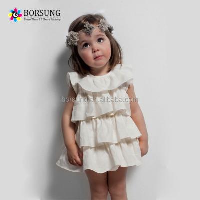 China 2017 New Designs Baby Blouses Breathable Cotton Blouse Sleeveless Ruffle Design Cut Out Blouse For Chiffon for sale