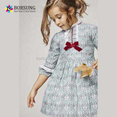 China European Old Children's Breathable Baby Clothing Designs Cotton Baby Long Sleeve Lace Dresses for sale