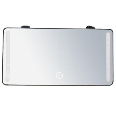 China USB Lighted Type - C Car Sun Visor Mirror Led Smart Car Led Makeup Mirror With Light for sale