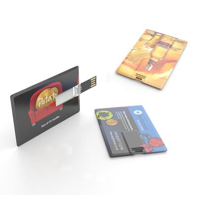 China Promotional custom USB drive credit card memory flash usb drive for sale