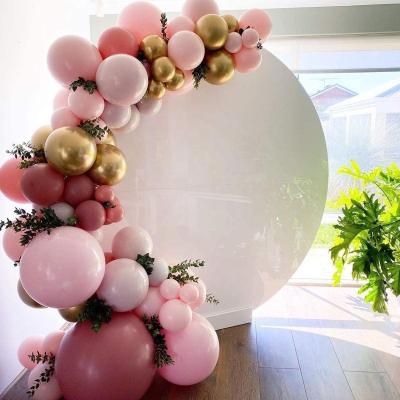 China Beautiful Colorful Rose Arch Garland Balloon Kit, 108 pieces of rose and gold latex balloons. for baby shower wedding for sale