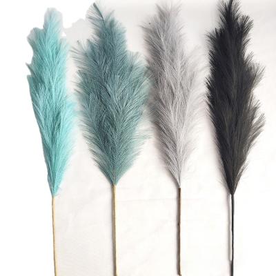 China 2021 L-The beautiful new colorful hot fake Pampas can be chosen in a variety of colors for home wedding decoration for sale