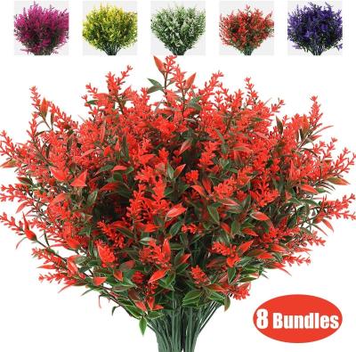 China Purple Artificial Plant Lavender Bouquet Red Assembled Romantic Lavender Group For Home C024 for sale