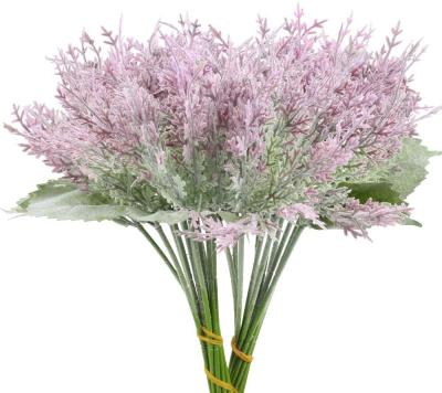 China PVC+Silk+Flocking Lavender DIY Artificial Flowers Desktop Flower Rose Craft Gifts For Wedding Home Decoration for sale