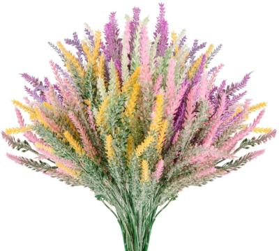 China Hot Sale High Quality Colorful Artificial Flowers Lavender For Wedding Party Home Decoration C032 for sale