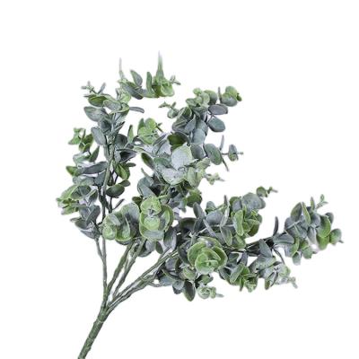 China Small Artificial Fresh Eucalyptus Leaves For Office Holiday Wedding Decoration Eucalyptus M009 for sale