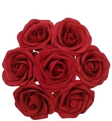 China Foam Artificial Red Foam Piaget Rose Flowers Bouquet For Wedding Home Party Decoration for sale