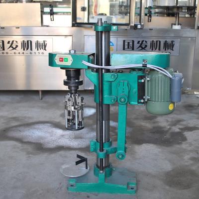 China Food Low Price Semi-automatic Aluminum Wine Bottle Screwing Caps Sealing Machine for sale