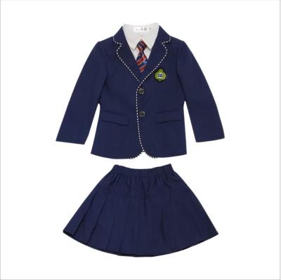 Cina Eco-Friendly/Blast 2 In 1 Blazer Suit Custom Design Solid Wholesale For Girls And Boys Kids International School Uniform in vendita