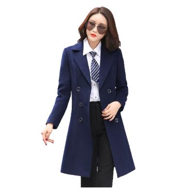 Κίνα Anti-Wrinkle Wool Coat Coat Winter Men's Mid Length Women Quilted Hotel Thickened Front Desk Work Clothes προς πώληση