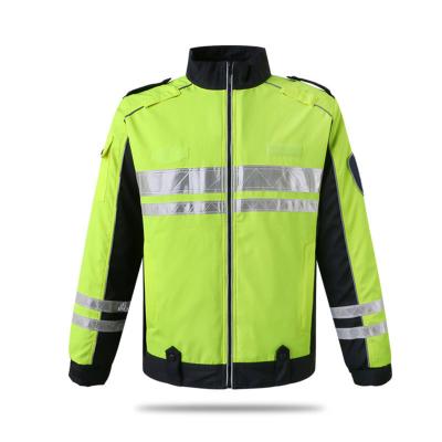 China Water proof reflective clothing is safe and detachable reflective coat traffic duty reflective clothing jacket zu verkaufen