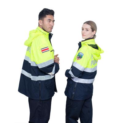 China Water render hi force jacket traffic resistant reflective uniform inner mesh safety jackets police reflective mens clothing en venta