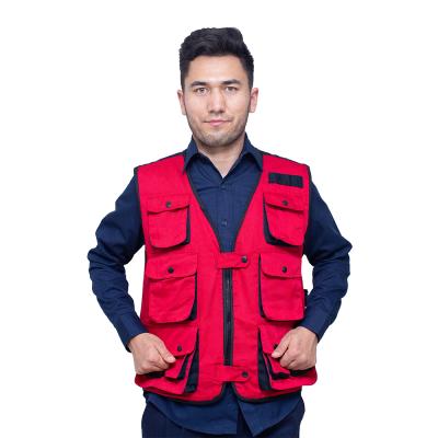 Κίνα Anti-wrinkle OEM Service XS-5XL Vest Multi-pockets Invest Cotton Tactical Vest προς πώληση