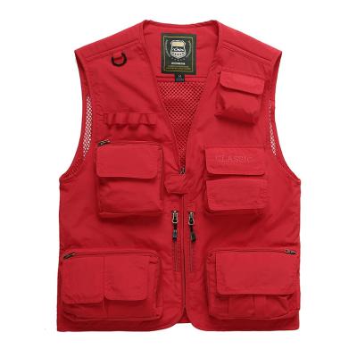 China Men 2021 New Fashion QUICK DRY Tactical Fishing Vest Set Hot Selling Photographer Vest en venta