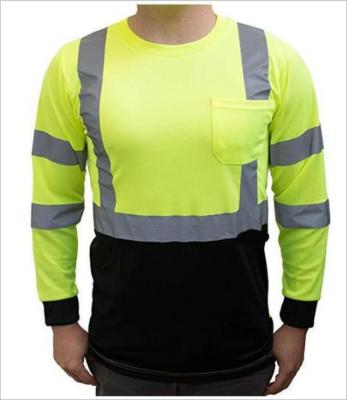 China Wholesale High Quality T Shirt Hi Vis From China Security High Visibility Anti Shrink Workwear Shirts en venta