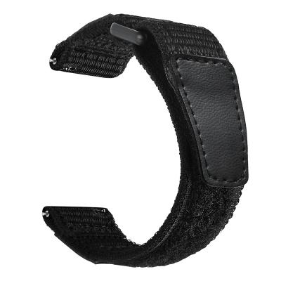 China Fashion. 2022 Hot Sale 22mm Sport Black Thick Nylon Watch Band For Samsung S3 Watch Strap for sale