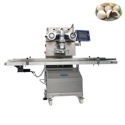 China Multifunctional Fully Automatic Restaurant Mochi Encrusting Machine With Tray Arranging for sale