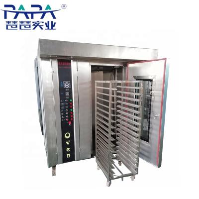 China Large Space Saving Large Capacity Reasiable Electric Price Chamber Bakery Rotating Rotary Rack Oven For Sale for sale