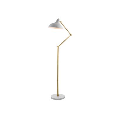 China Minimalist Adjustable Floor Lamp Simple Minimalist Decoration White Metal Study Stands Type Lamp for Home Hotel for sale