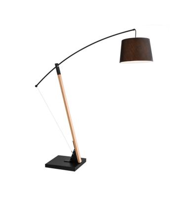 China Contemporary Nordic Minimalist Luxury Fishing Lamp Solid Wood Metal Iron Original Sofa Sagittarius Floor Lamp for Home Hotel Decoration for sale