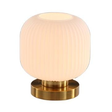 China Newly-designed Lighting Furniture Bedroom Bedside Table Lamp Romantic Warm Light Luxury Retro Simple Modern Glass Creative for sale