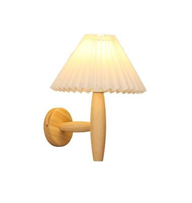 China Contemporary Log Wall Lamp Home Stay Decoration Hallway Bedroom Lamp Bedside Lamp for sale