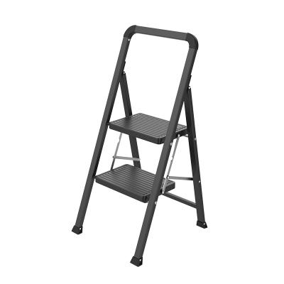 China Folding Ladders 2 Step Mini Portable Steel Step Folding Steel Step Ladder for sale