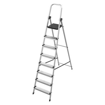 China Super Folding Folding Ladders 8 One Step Side Step Aluminum Alloy Ladder For Home Use for sale