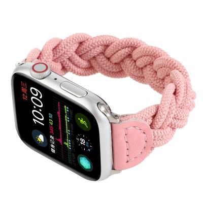 China Fit For Your Soft Elastic Strap Band Replacement Women Watch Strap Fabric Stretch Solo Loop For Apple Watch 38/40mm 42/44mm for sale