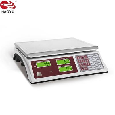 China Popular Price Calculatin 15kgHot Selling Scale Evaluation Scale Table Scale Digital Dechargeable Dry Battery HY-588 for sale