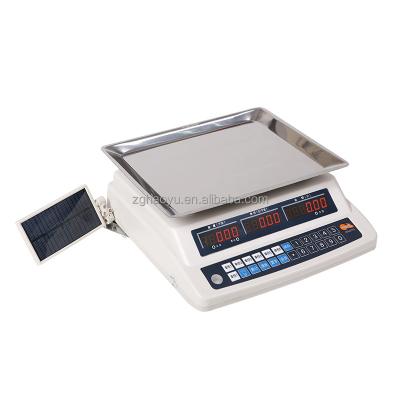 China Solar Power Balance 30kg Digital Price Scale Price Calculation Scale 310*230mm for sale