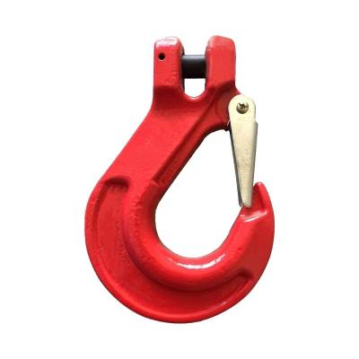 China High quality heavy industry us type forged eye swivel crane lifting hook with safety lock for sale