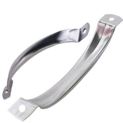 China Modern Stainless Steel Cabinet Drawer Handles Glass Door Lever Handle Crank Handle for sale