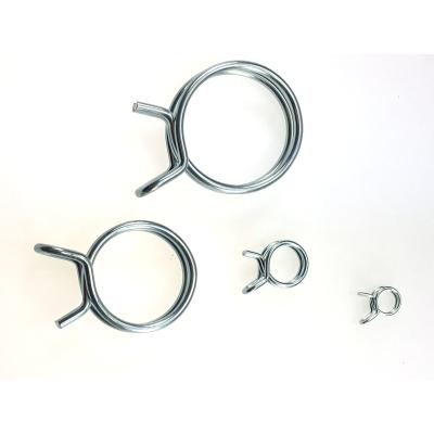 China Double Spring Buckle Stainless Steel Spring Clip Single Wire Spring Plastic One-Piece Ring for sale