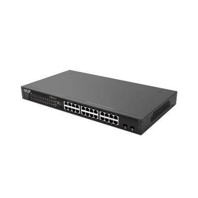 China RG-ES126GS-LP24 100G Plug-and-Play POE Access Network Switch com 2 portas a montante à venda