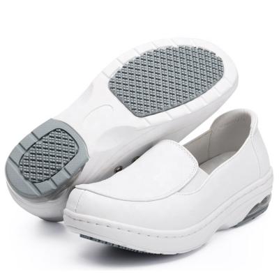 China Wholesale Slip Resistant EVA White Leather Wedge Nurse Waterproof Shoes For Hospital for sale