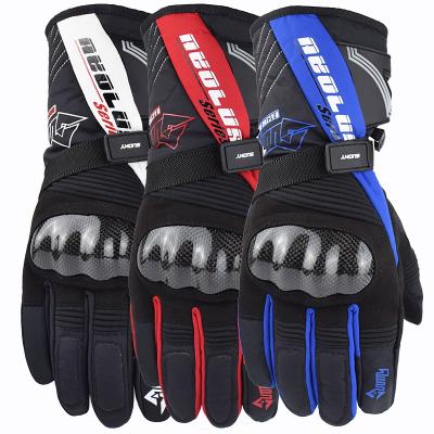 China SUOMY Waterproof Winter Cycling Cycling Gloves Warm Touch Screen Full Finger Gloves Waterproof Bike Ski Motorcycle Outdoor Riding for sale