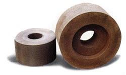 China Rubber Centerless Grinding Wheel Bonded Abrasives Brown for sale