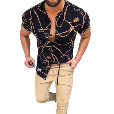 China Anti-pilling Wholesale LOGO Customization Shirts For Men Long Sleeve Hawaiian Shirt Casual Slim Men for sale